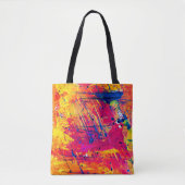 Hellfarbiger Spritzer Paint Abstrakt Tasche (Vorderseite)