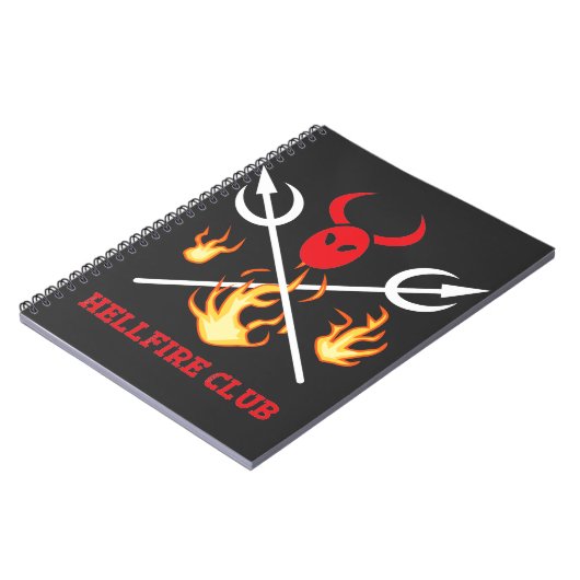 Hellfire Club Sign Notebook Notizblock (Linke Seite)