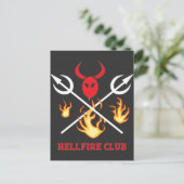 Hellfire Club Signatur Karte (Stehend Vorderseite)