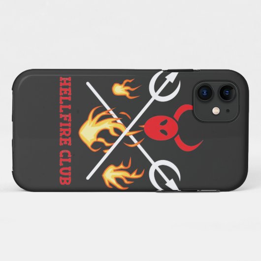 Hellfire Club Signature iPhone 11 Fall Case-Mate iPhone Hülle (Rückseite (Horizontal))