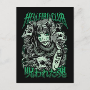 Hellfire Club Succubus Anime Postkarte