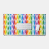 HELLFKÖRPER DES RAINBOW VALENTINE SCHREIBTISCHUNTERLAGE (Tastatur & Maus)