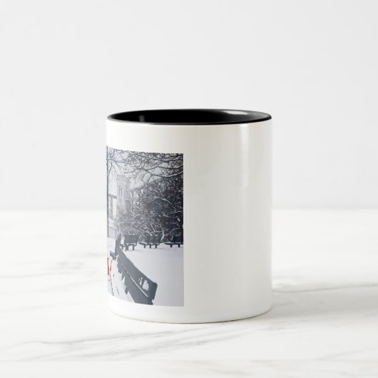 Hellgate Bridge, Astoria, NY Two-Tone Coffee Tasse (Mittel)