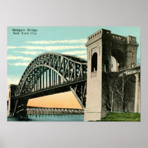 Hellgate Brücke, New York City Vintag Poster