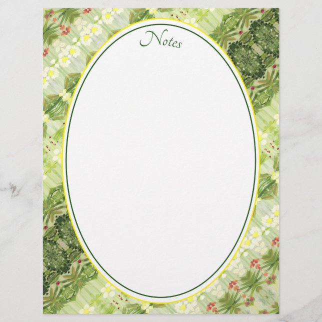 Hellgelb Briefbogen (Vorderseite)