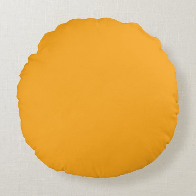 Hellgelb (Crayola) (feste Farbe) Rundes Kissen (Vorderseite)