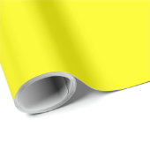 Hellgelb (feste Farbe) Geschenkpapier (Rolleneckpunkt)