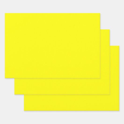 Hellgelb (feste Farbe)  Geschenkpapier Set (Set)