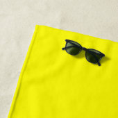 Hellgelb (feste Farbe) Strandtuch (Beispiel)
