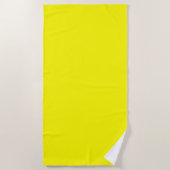 Hellgelb (feste Farbe) Strandtuch (Vorderseite)