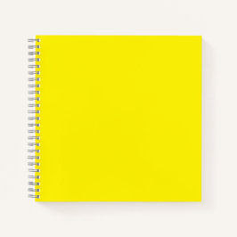 Hellgelb #FFF3000 Spiral Notebook Notizblock