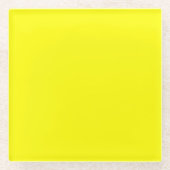 Hellgelb Glasuntersetzer (Vorderseite)