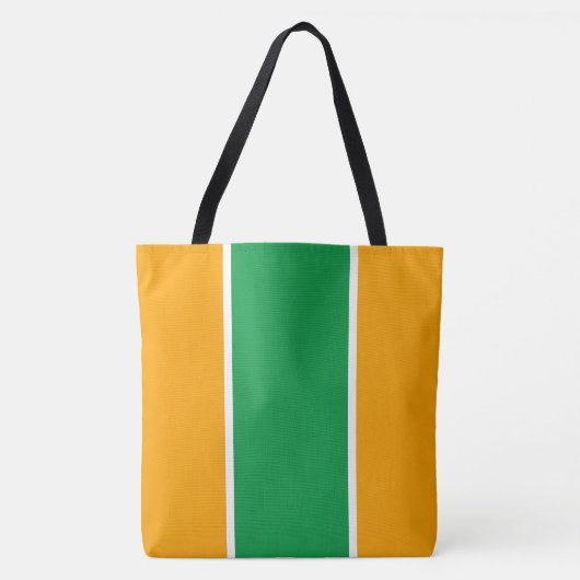 Hellgelb-grüne, senkrechte Streifen Tasche (Vorderseite)