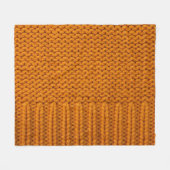 Hellgelb: handgefertigte Stricktextur. Fleecedecke (Vorderseite (Horizontal))