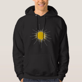 Hellgelb leuchtende strahlende Sonne Hoodie