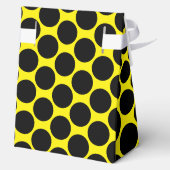 Hellgelb mit Black Dot Style Zent 4x2x5 Geschenkschachtel (Rückseite)