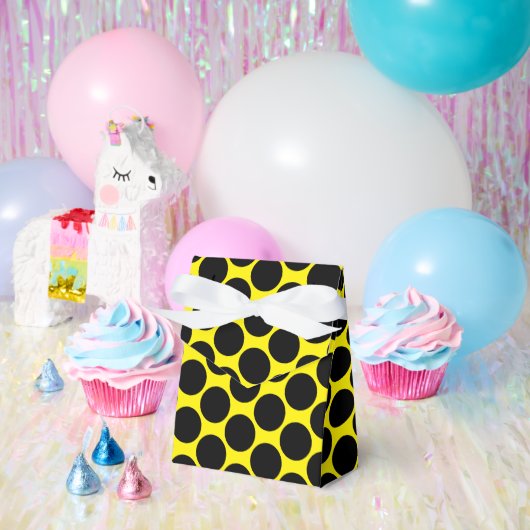 Hellgelb mit Black Dot Style Zent 4x2x5 Geschenkschachtel (Party)