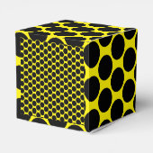 Hellgelb mit Schwarz-Dot-Stil Nehmen Sie Heart2x2x Geschenkschachtel (Rückseite)