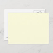 Hellgelb Postkarte (Vorne/Hinten)