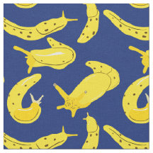 Hellgelb, Royal Blue Banana Slugs Illustriert