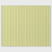 Hellgelb Schlicht Elegant Beruflich Danke Geschenkpapier (Flach)