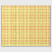 Hellgelb Schlicht Elegant Beruflich Danke Geschenkpapier (Flach)