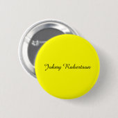 Hellgelb schlicht elegant professionell modern button (Vorne & Hinten)