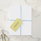 Hellgelb schlicht elegant professionell modern geschenkanhänger (Mit Garn)