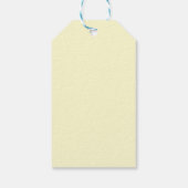 Hellgelb schlicht elegant professionell modern geschenkanhänger (Rückseite)