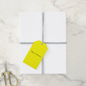 Hellgelb schlicht elegant professionell modern geschenkanhänger (Mit Garn)