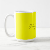 Hellgelb schlicht elegant professionell modern kaffeetasse (Links)