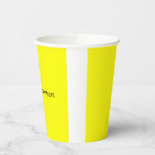 Hellgelb schlicht elegant professionell modern pappbecher (Links)
