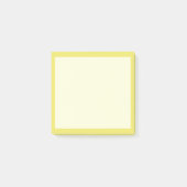 Hellgelb Schlicht Post-it Klebezettel (Vorderseite)