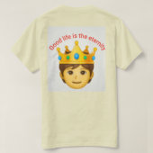 Hellgelb T-Shirt (Design Rückseite)