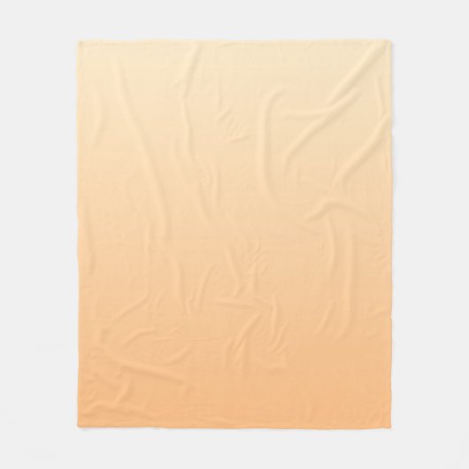 Hellgelb und orange Farblinie Fleecedecke (Vorderseite)