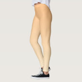Hellgelb und orange Farblinie Leggings (Links)