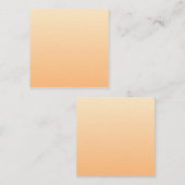 Hellgelb und orange Farblinie Quadratische Visitenkarte (Vorne/Hinten)