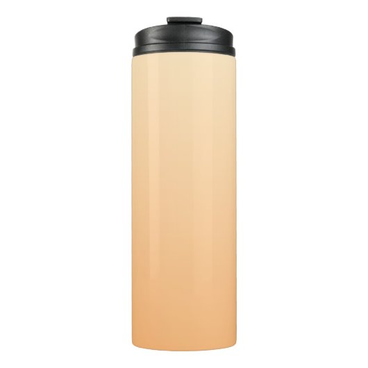 Hellgelb und orange Farblinie Thermosbecher (Vorderseite)