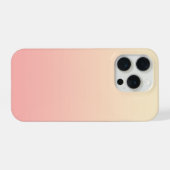 Hellgelb und rosa Farbverlauf iPhone Hülle (Rückseite (Horizontal))