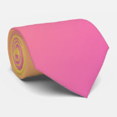 Hellgelb und rosa Gradient Ombre Krawatte (Gerollt)