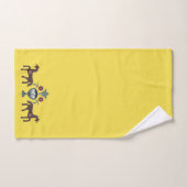 Hellgelb und skandinavisches Muster Badhandtuch Set (Handtuch)