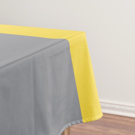 Hellgelb und Softgrau anpassen Tischdecke (Beispiel)