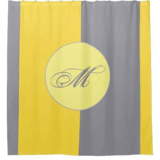 Hellgelb und weich grau individuell angepasst duschvorhang (Vorderseite)