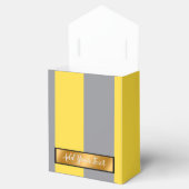 Hellgelb und weich grau individuell angepasst geschenkschachtel (Geöffnet)