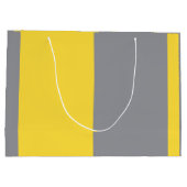 Hellgelb und weich grau individuell angepasst große geschenktüte (Rückseite)