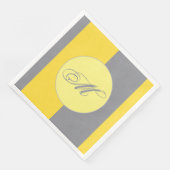 Hellgelb und weich grau individuell angepasst serviette (Ecke)