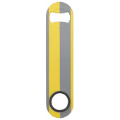Hellgelb und weich grau individuell angepasst speed flaschenöffner (Rückseite)