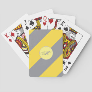 Hellgelb und weich grau individuell angepasst spielkarten