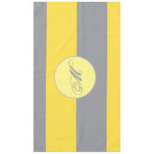 Hellgelb und weich grau individuell angepasst tischdecke (Vorderseite)