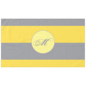 Hellgelb und weich grau individuell angepasst tischdecke (Vorderseite (Horizontal))